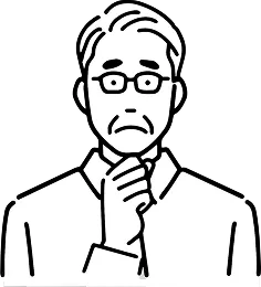 発注に苦労している製造業の担当者のイラスト